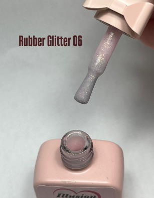 Base rubber glitter 06 Illusion Beauty 10ml
