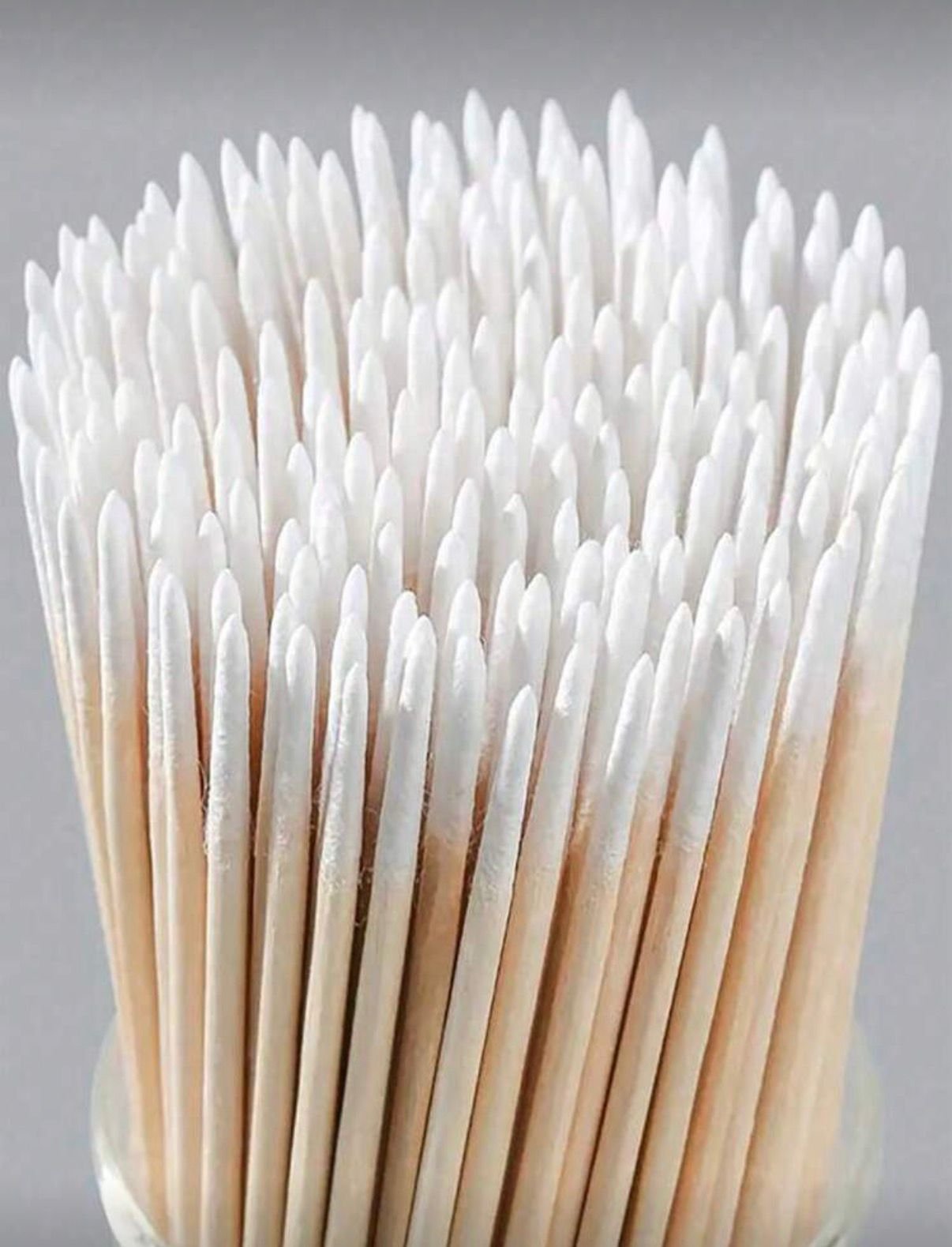 Palito desechable de madera con algodón 100 unidades