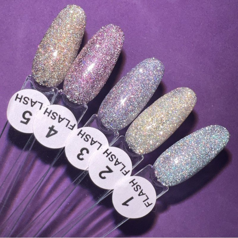 Gel Polish FLASH 03 Illusion Beauty – 5ml Esmalte reflectante - Imagen 2